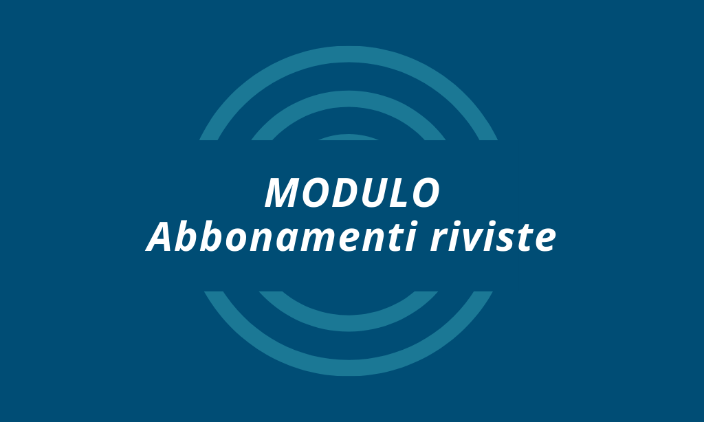 Modulo abbonamenti riviste di Pressflow